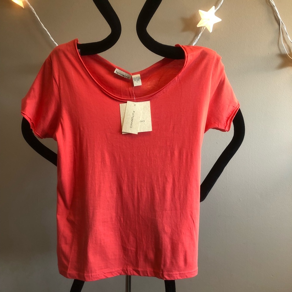 •Putumayo Tara Tee - Coral•